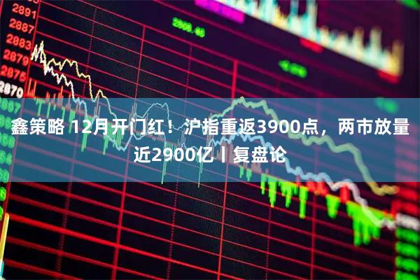 鑫策略 12月开门红！沪指重返3900点，两市放量近2900亿丨复盘论